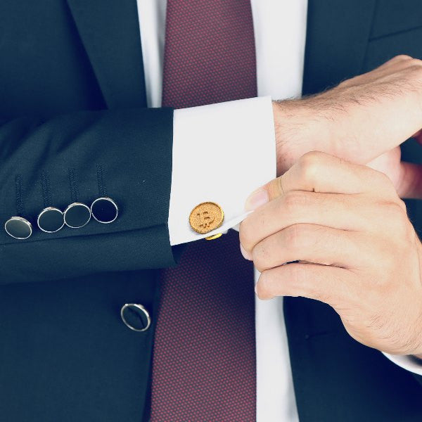 Bitcoin cufflinks